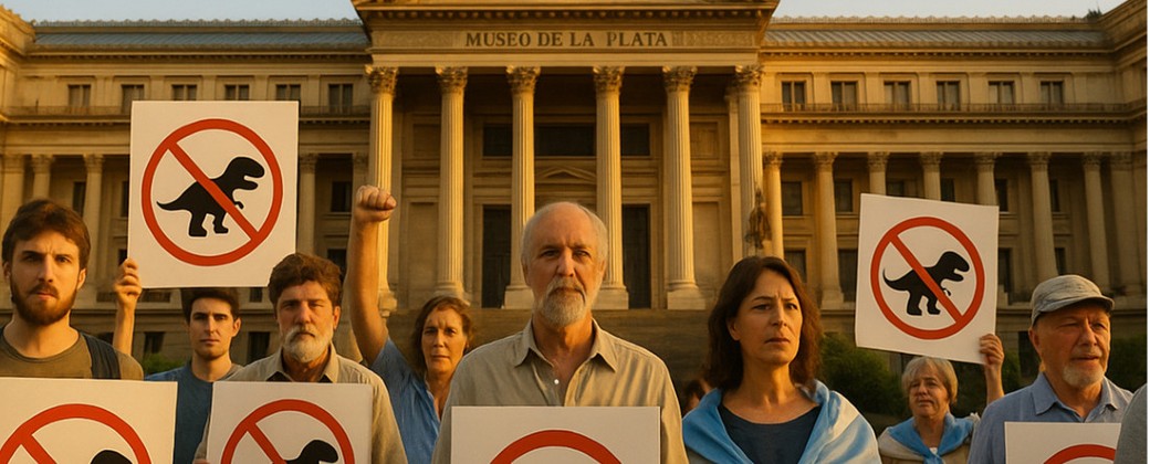 En Argentina, el negacionismo de la existencia de los dinosaurios deriva del movimiento terraplanista (créditos: actualidad.rt.com)